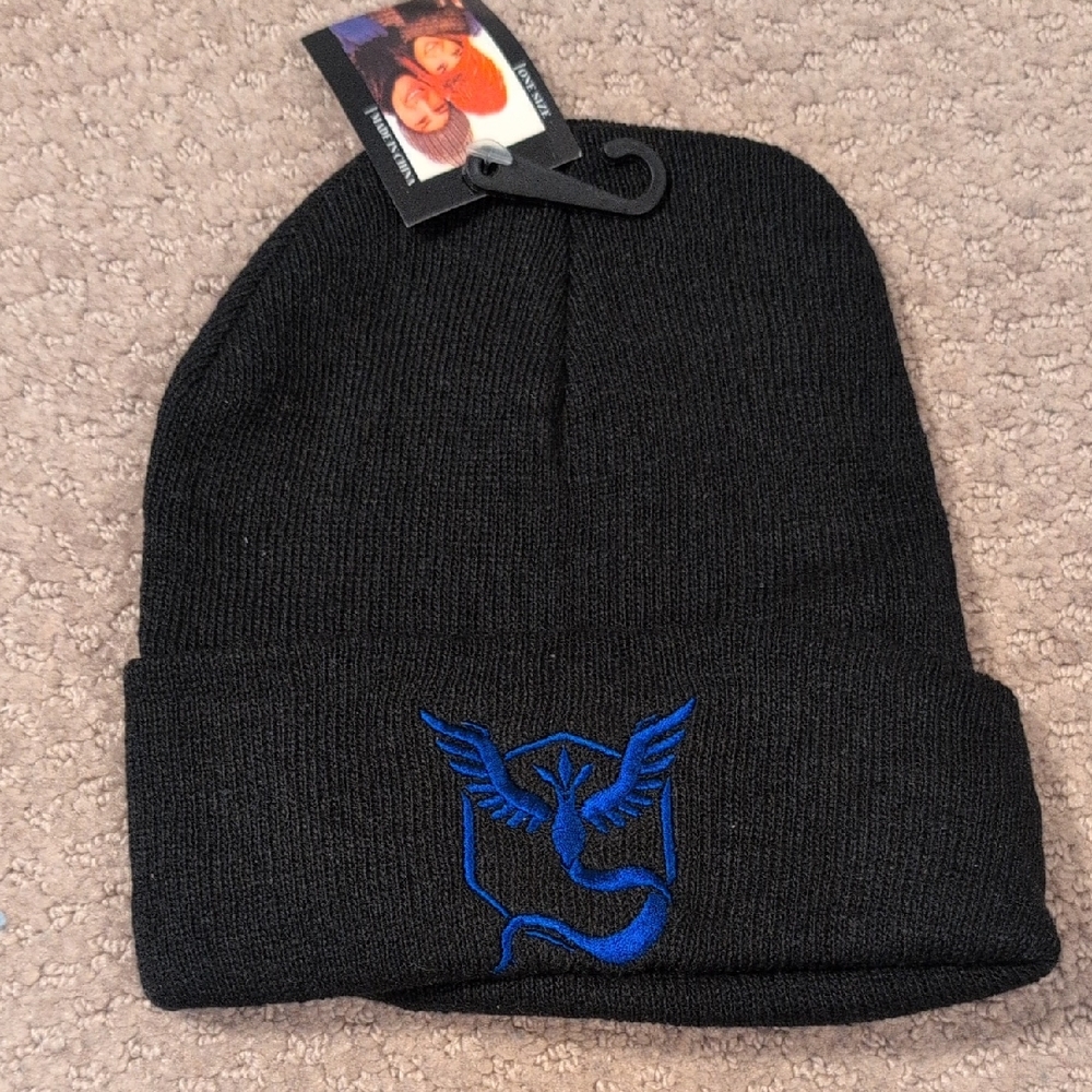 Mystic Pokemon Go Kid's Black Beanie NWT